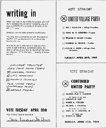 Write-In Campaign